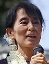 Aung San Suu Kyi by Joby Sessions
